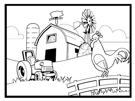 Farm Coloring Page Coloring Page For Kids Coloring Home
