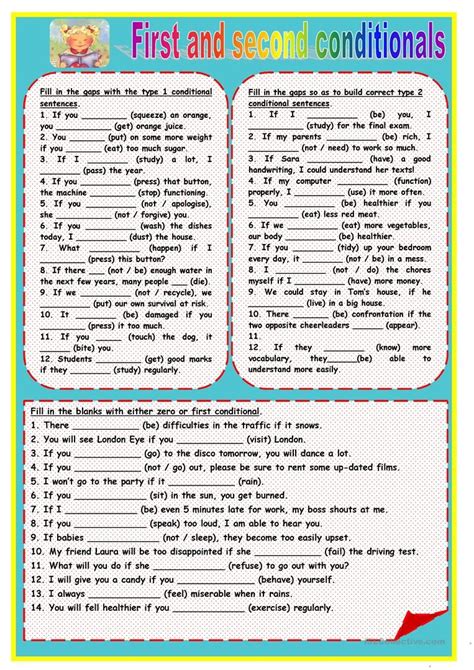 Second Conditional Worksheets With Answers Pdf Kidsworksheetfun