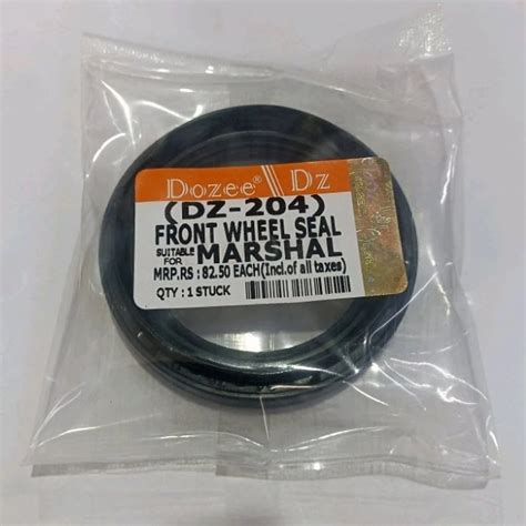 Rubber Black Front Wheel Hub Oil Seal Marshal Bolero Packaging Type