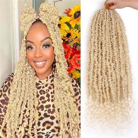 Buy Zrq Butterfly Locs With Curly Ends Crochet Braids Hair 24 Inch 6
