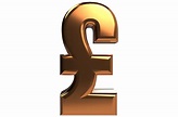 Golden British Pound Symbol 3D Render PNG 13775679 PNG