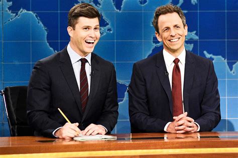 Seth Meyers On Colin Jost Beating SNL Weekend Update Anchor Record
