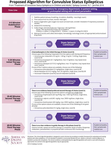 Guideline For Treatment Of Prolonged Seizures In Children And Adults