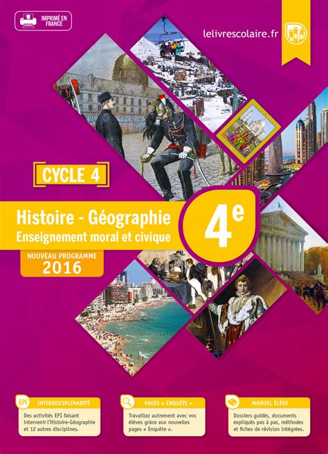 Notice Bibliographique Histoire Géographie Emc 4e Cycle 4