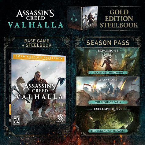 Customer Reviews Assassin S Creed Valhalla Gold Edition Steelbook Xbox