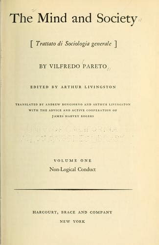 The Mind And Society By Vilfredo Pareto Open Library