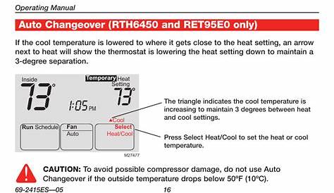 Honeywell RTH6350 User Manual | Page 18 / 56 | Also for: RTH6450
