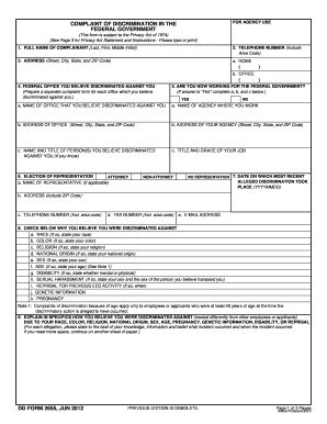 Report of the commissioner of health and. Federal Discrimination Form - Fill Online, Printable, Fillable, Blank | pdfFiller
