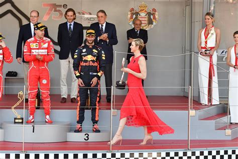 Princess Charlene At Podium Ceremony Of 75th Monaco F1 Grand Prix In Monte Carlo 05282017