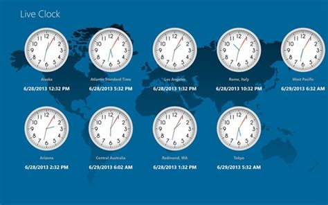 Time Zones Clock For Computer Images And Photos Finder