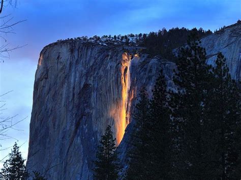In Yosemite National Park California This Waterfall Looks More Like