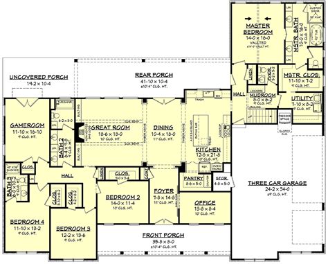 Floor Plans For 4 Bedroom Home