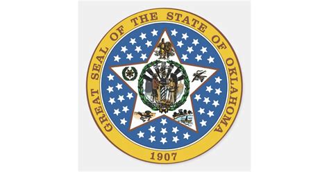 Oklahoma State Seal America Republic Symbol Flag Zazzle