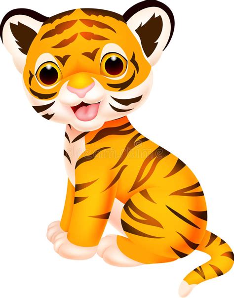 Cute Tiger Cartoon Royalty Free Stock Photos Image 33235448