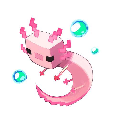 Firebay Axolotl Minecraft Minecraft Absurdres Highres Axolotl