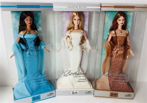 Bid Now 3 Barbie Birthstone Collection Including November Topaz