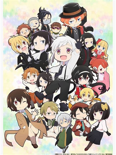 Bungou Stray Dogs Wan Visual Poster By Elbatel Redbubble Stray