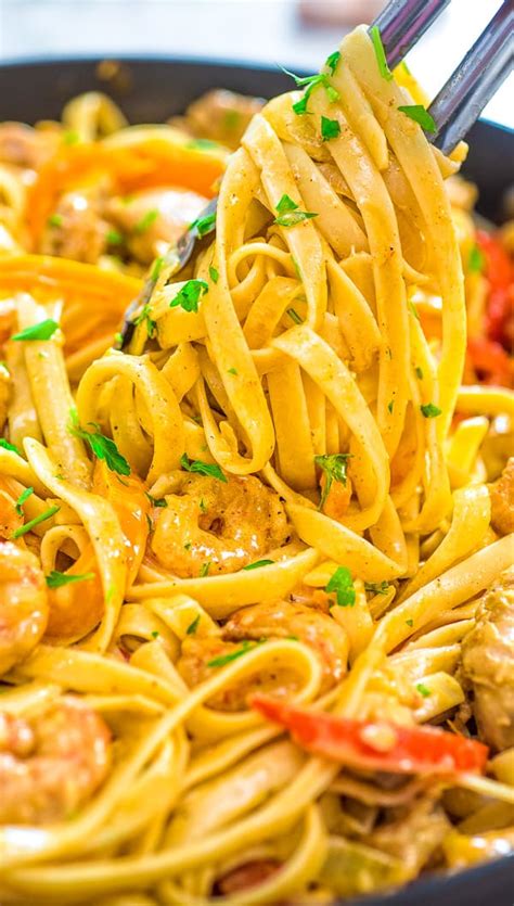 Chicken And Shrimp Pasta Cooktoria