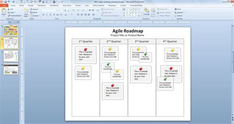 Free Agile Roadmap Powerpoint Template