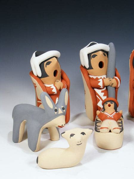 Jemez Pueblo Pottery Nativity Set