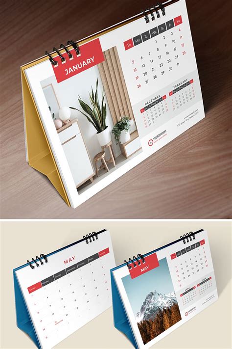 Desk Calendar 2020 Table Calendar 26 Pages Planner Table Calendar