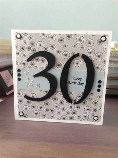 Male 30th Birthday Card By Nicky M 30th Birthday Cards Birthday