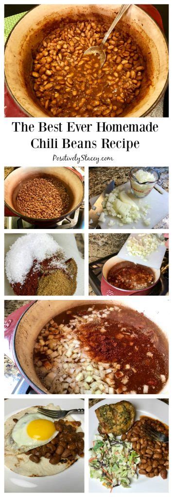 The Best Ever Homemade Chili Beans Recipe Positively Stacey