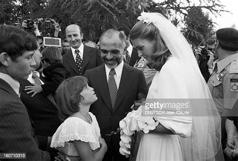 King Hussein Marries The American Lisa Halaby Photos And Premium High