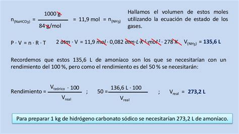 Problema De Reacción Química Obtención Bicarbonato