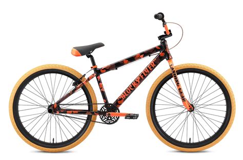 Se Blocks Flyer 26” Wheelie Bike Orange Camo Grips Bikes