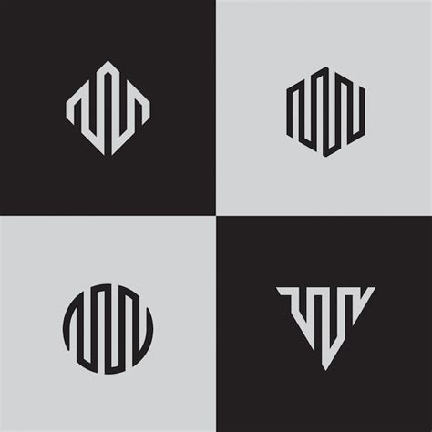 Premium Vector Modern Line Logos Creative Geometric Shapes