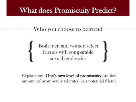 The Psychology Of Promiscuity