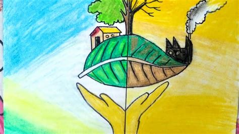 Easy Environment Day 🌎🌎🌎🌍 Drawing Poster For Kids Anushka Art