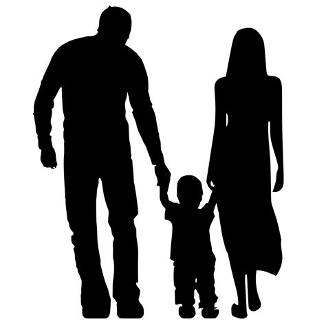 Images Gratuites Silhouette Adoption Parents Garçon Enfant Papa Maman Famille Père