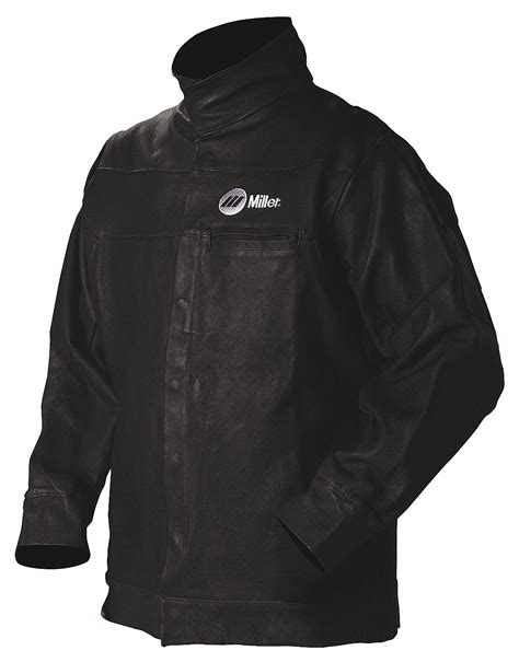 Miller Electric Mens Pigskin 2 Oz Welding Jacket 34c301