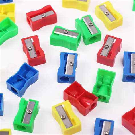 12pcs Mini Bulk Plastic Pencil Sharpener Office School Supplies