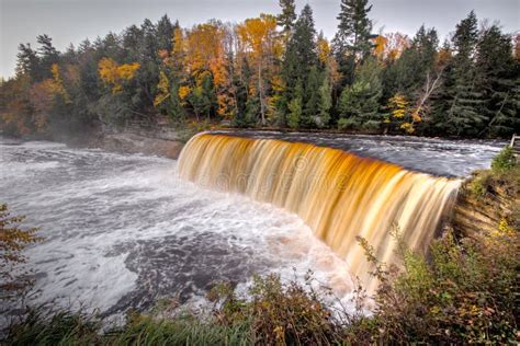 Fall Colors At Tahquamenon Falls In The Upper Peninsula Of Michigan
