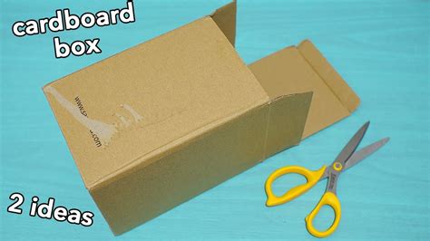 2 Ideas For Beautifying And Recycling Cardboard Boxes Youtube