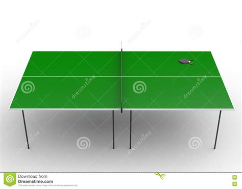 Ping Pong Table Top View Stock Illustration
