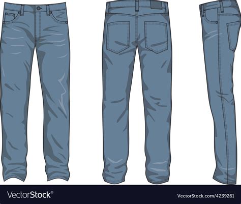 Blue Jeans Royalty Free Vector Image Vectorstock