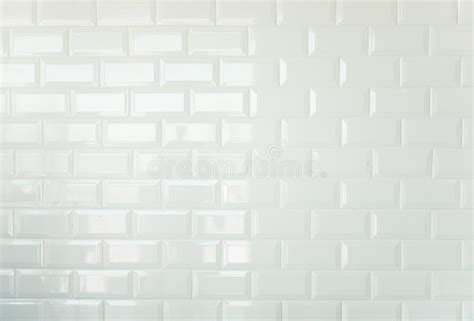 White Brick Tiles Vintage Tiled Wall Background Stock Photo Image Of