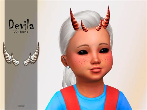 The Sims Resource Devila Horns V2 Toddler