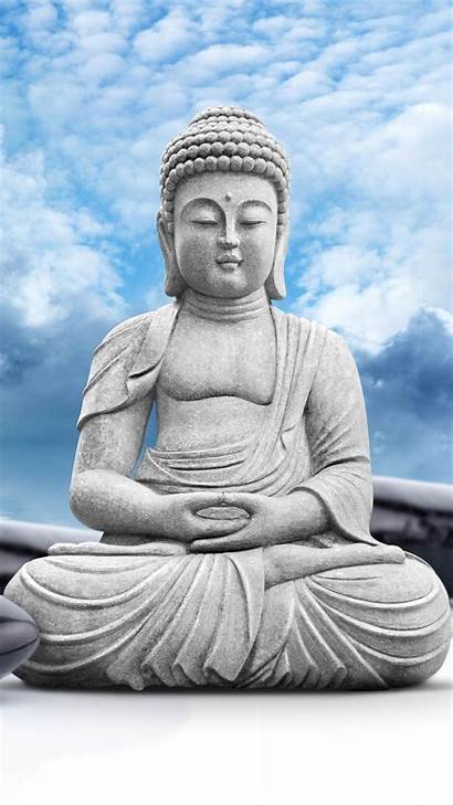 Buddha Lord Statue Sky God Gautama Clouds