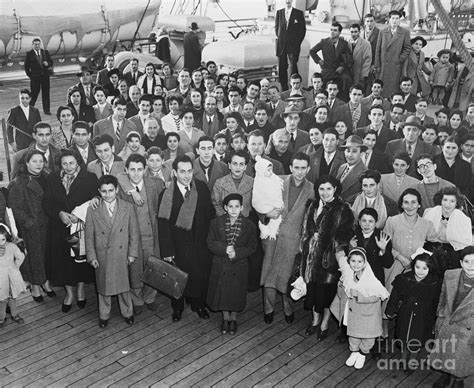 Italian Immigrants On Board Ship Photograph By Bettmann Pixels