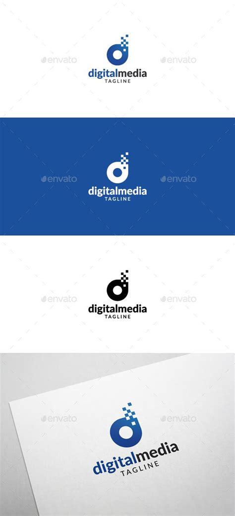Digital Media Logo — Vector Eps Internet Media Available Here →
