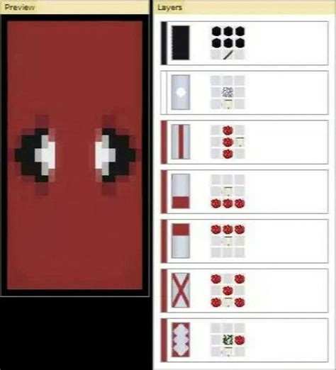 Deadpool Banner Furnituredesigns Minecraft Banner Designs Cool
