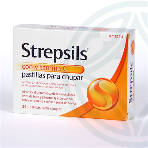 Strepsils Con Vitamina C 24 Pastillas Antiséptico De Garganta