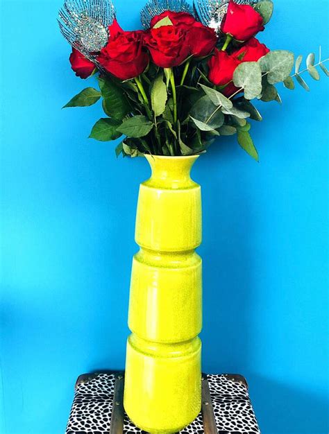 Lime Green Vase By Ace And Luster