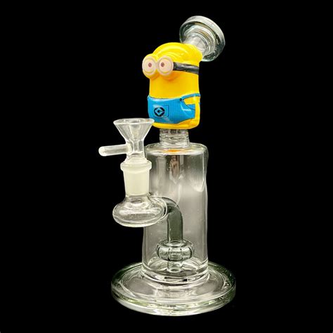 Minion Beaker Glass Bong 8 Smoking Dab Rig Glass Bong