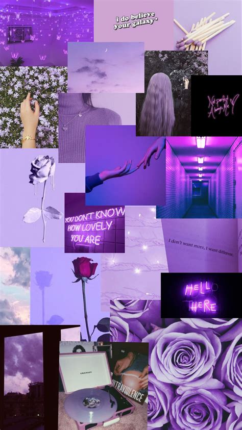 Purple Aesthetic Collage Wallpapers Wallpaper Cave 902